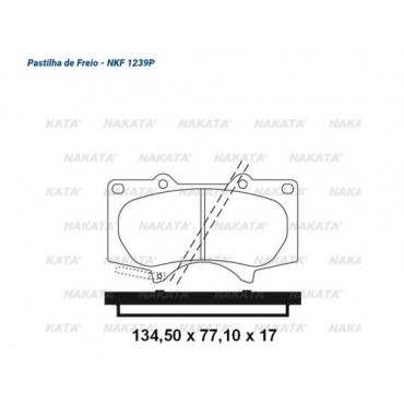 PASTILHA FREIO HILLU...